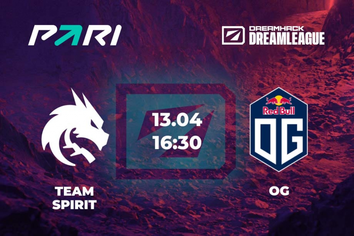 БК PARI: Team Spirit — фаворит в матче против OG на DreamLeague Season 19 по Dota 2