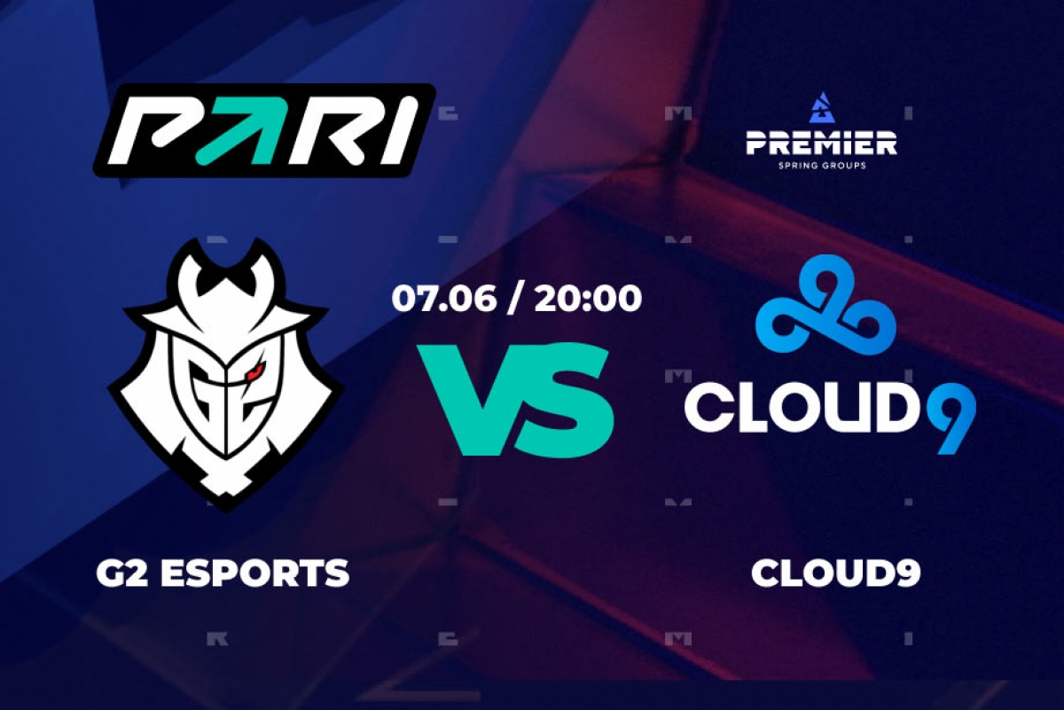 БК PARI: G2 одолеет Cloud9 в первом матче на BLAST Premier: Spring Final 2023 по CS:GO