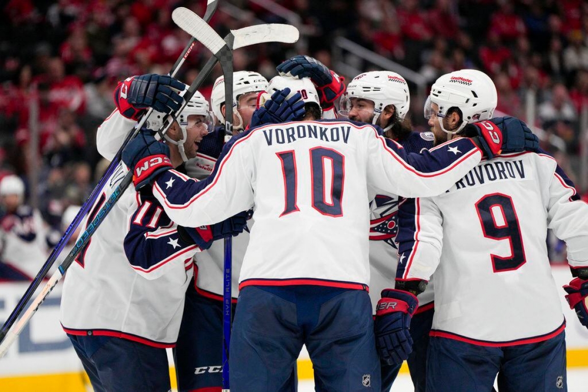 Четыре игрока «Коламбуса» установили историческое достижение для России в НХЛ