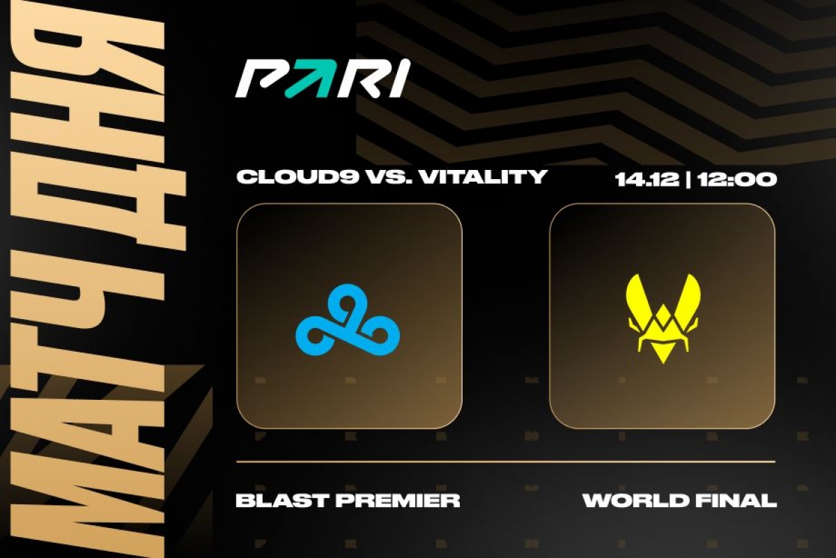 Team Vitality победит Cloud9 на BLAST Premier: World Final 2023 по CS2