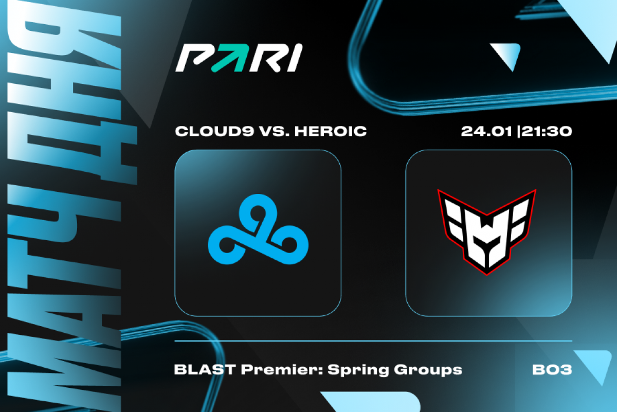Cloud9 победит Heroic на BLAST Premier: Spring Groups 2024 по CS2